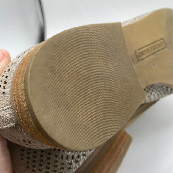 Crown Vintage Veneta Metallic Loafers‎ Size 7.5 - Picture 7 of 8